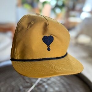 New mens yellow black Mustard Heart dad hat baseball Cap